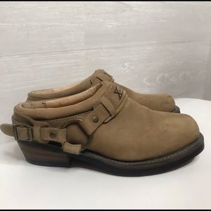 Xelement Suede Leather Biker Clogs